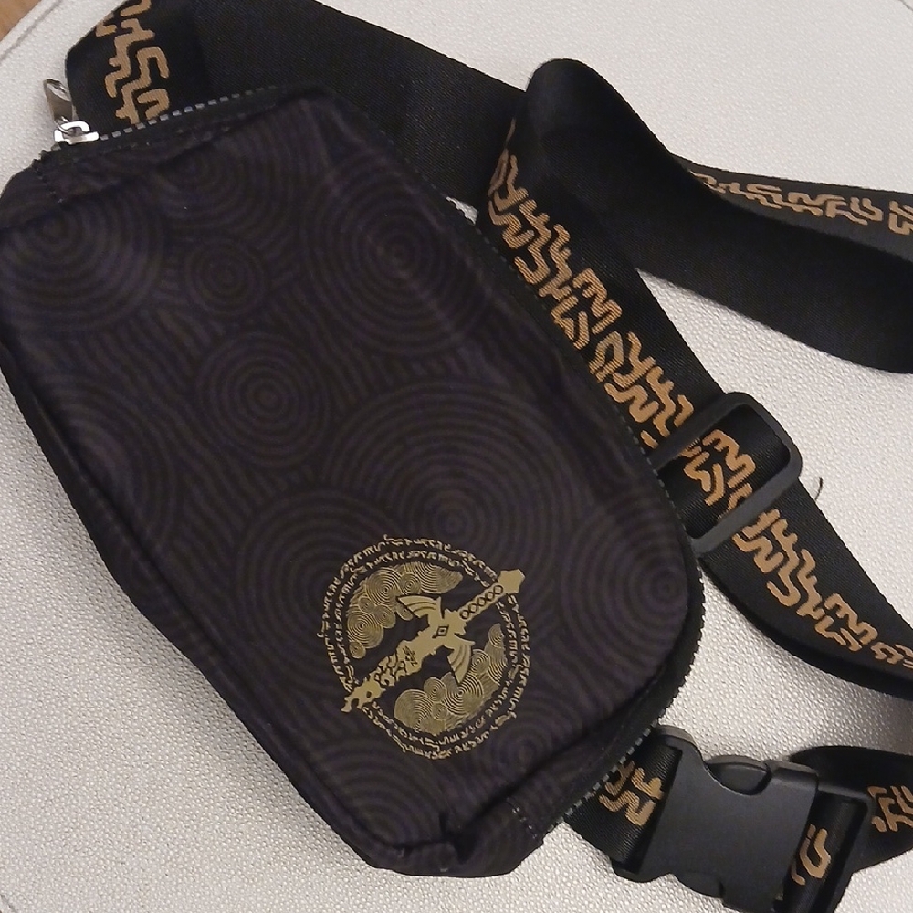 Nintendo Black and Gold Belt Bag